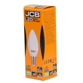 JCB LED C37 E14 Candle Bulb Cool White (6w)