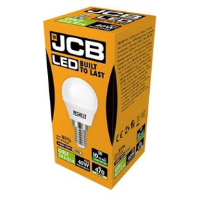 JCB LED Golf 470lm Opal 6w Light Bulb E14 2700k White (One Size)
