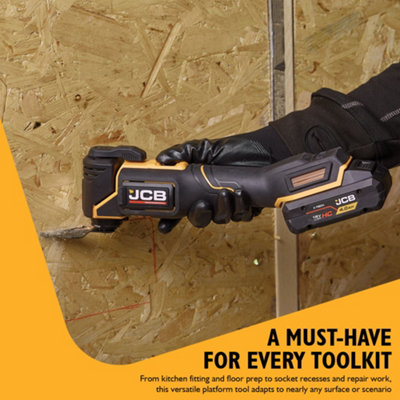 JCB Pro 18V Multi Tool Cordless, Brushless, 9-Speed Control, Tool-Free ...