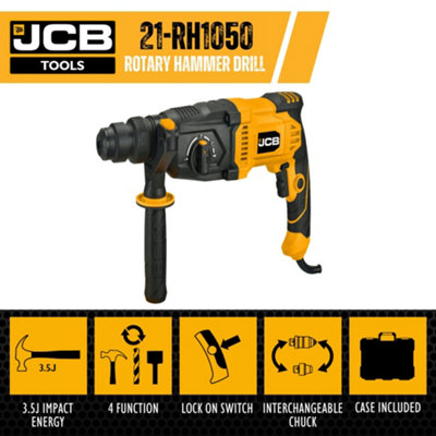 JCB RH1050 1050W 240 SDS 3 Mode Rotary Hammer Drill Quick