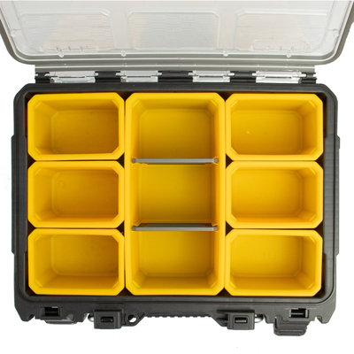 JCB Site System 5-Piece Tool Storage Set, Heavy-Duty Modular Toolboxes ...