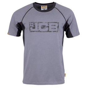 JCB Trade Grey Logo Short Sleeved T-Shirt