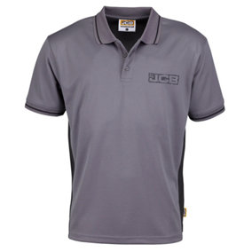 JCB Trade Grey Performance Polo Shirt