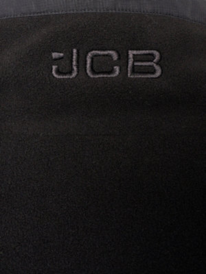 JCB Trade Heavyweight 1/4 ZIP Black Tech Fleece