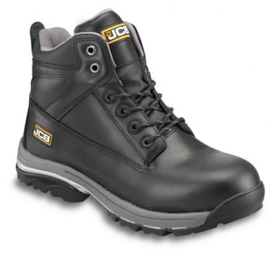 JCB WORKMAX Safety Work Boots Black Steel Toecap & Midsole - Size 8