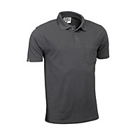 JCB Workwear Grey Polo Shirt Trade Cool Breathable Hardwearing Fabric XL D+AK
