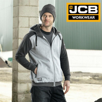 Jcb grey hoodie hot sale