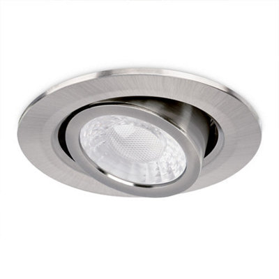 JCC JC1102/BN X50 Tilt 3.5/5W Brushed Nickel LED Downlight Fire Rated ...