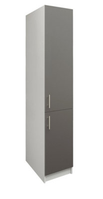 JD Greta Kitchen Base Tall Ladder Unit 400mm With Doors 40cm - Dark ...