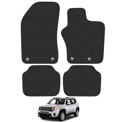 Jeep Renegade 2015-2020 Car Floor Mats Carpet Tailored Fit 4pcs Set Anti-Slip