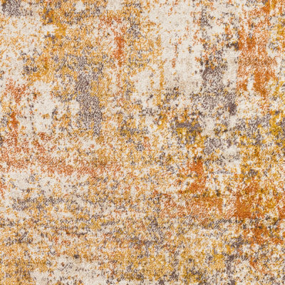 JEEVIKA Abstract Modern Marble Orange Area Rug 200 x 275 cm