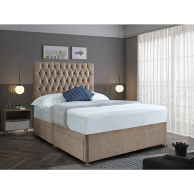 Divan bed deals set with headboard