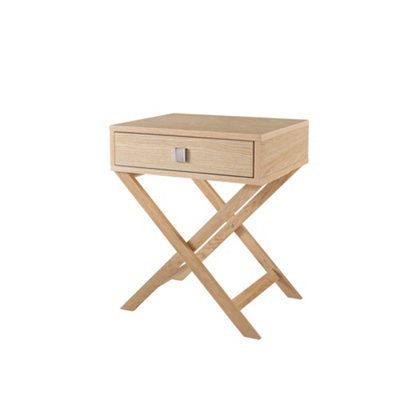 Jenny Bedside Table, Side Table, Oak, H60xW50xD40cm