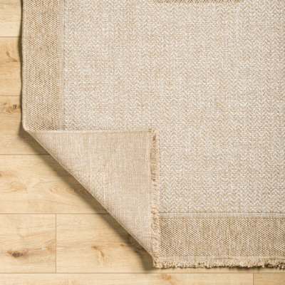 JENNY In- & Outdoor Cottage Jute-Look Beige/Tan Area Rug 160 x 213 cm