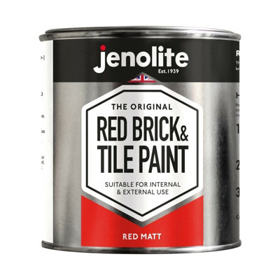 Jenolite Brick and Tile Paint - Red Matt - 500ml