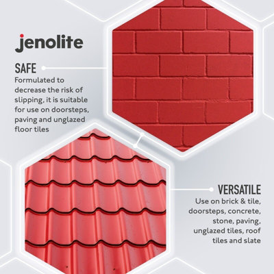 Jenolite Brick and Tile Paint - Red Matt - 500ml