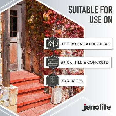 Jenolite Brick and Tile Paint - Red Matt - 500ml