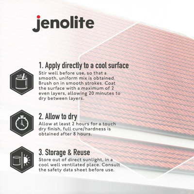 Jenolite Brick and Tile Paint - Red Matt - 500ml