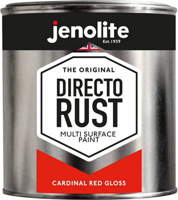 Jenolite Directorust All-in-One Multi-Surface Paint - Cardinal Red Gloss - 1L