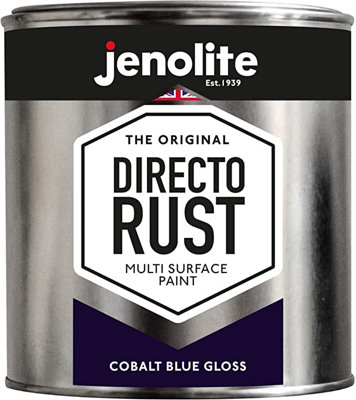 Jenolite Directorust All-in-One Multi-Surface Paint - Cobalt Blue Gloss - 1L