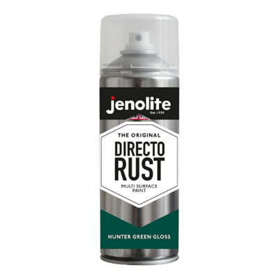 Jenolite Directorust All-in-One Multi-Surface Paint - Hunter Green Gloss - 400ml Spray Can - 3-Pack