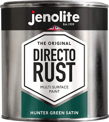 Jenolite Directorust All-in-One Multi-Surface Paint - Hunter Green Satin - 1L