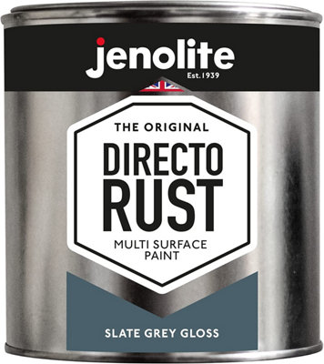 Jenolite Directorust All-in-One Multi-Surface Paint - Slate Grey Gloss - 1L