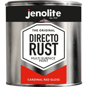 JENOLITE Directorust Cardinal Red Gloss - Multi Surface Paint - 1 Litre - RAL 3001