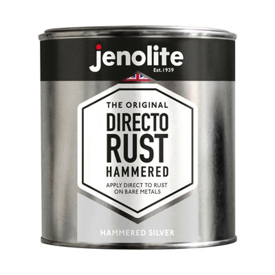 Jenolite Directorust Hammered All-In-One Multi-Surface Paint - Sillver - 1l