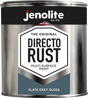JENOLITE Directorust Slate Grey Gloss - Multi Surface Paint - 1 Litre - RAL 7013