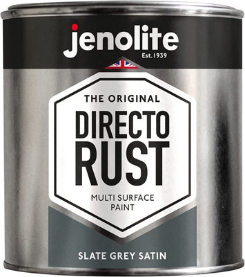 JENOLITE Directorust Slate Grey Satin - Multi Surface Paint - 1 Litre - RAL 7013