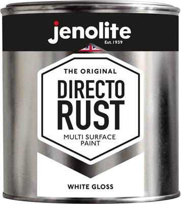 JENOLITE Directorust White Gloss - Multi Surface Paint - 1 Litre - RAL 9016