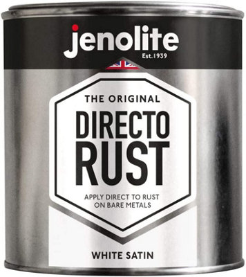 JENOLITE Directorust White Satin - Multi Surface Paint - 1 Litre - RAL 9016