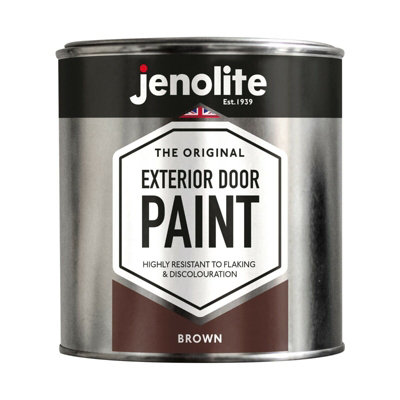 Jenolite Exterior Door Paint - Brown - 1L