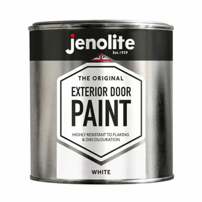 Jenolite Exterior Door Paint - White - 1L
