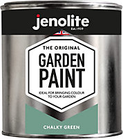JENOLITE Garden Paint Chalky Green - Multi-surface Paint - Ideal for Garden Furniture & Ornaments - 1 Litre PANTONE 378U