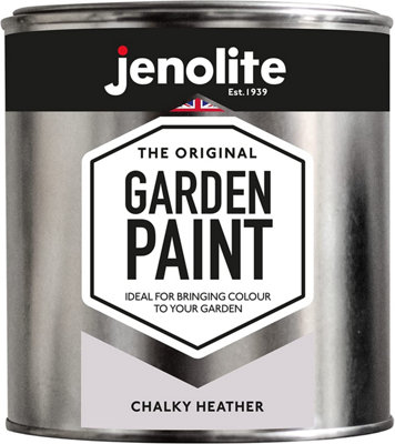 JENOLITE Garden Paint Chalky Heather - Multi-surface Paint - Ideal for Garden Furniture & Ornaments - 1 Litre - RAL 320 85 10