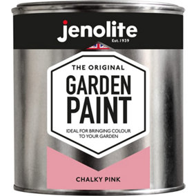JENOLITE Garden Paint Chalky Pink - Multi-surface Paint - Ideal for Garden Furniture & Ornaments - 1 Litre - RAL 3014