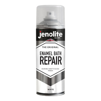 Jenolite Gloss Touch Up Bath Bathroom Enamel Repair Paint - White ...