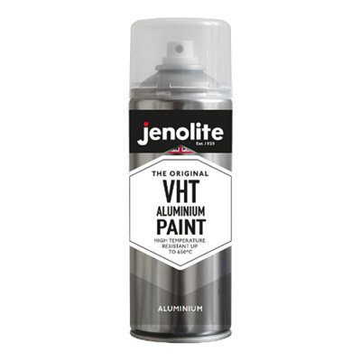 Jenolite Heat Resistant 650 Degree VHT Aluminium Paint - Silver Matt - 400ml