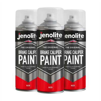 Jenolite High Gloss Brake Caliper Paint - Red - 400ml -3-Pack
