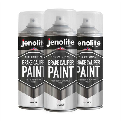 Jenolite High Gloss Brake Caliper Paint - Silver - 400ml -3-Pack