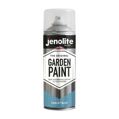 Jenolite Multi-Surface Garden Furniture Paint - Chalky Blue - 400ml Spray Can - 3-Pack