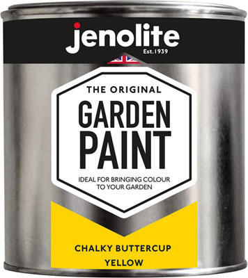 Jenolite Multi-Surface Garden Furniture Paint - Chalky Buttercup Yellow - 1L