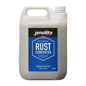 JENOLITE Original Rust Converter - Convert Rust Into A Ready To Paint Surface - One Application - Neutralise Rust - 5 Litre