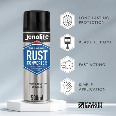 JENOLITE Rust Converter 500ml Epoxy Based Rust Treatment. Fast Acting ...
