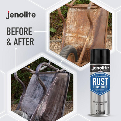 JENOLITE Rust Converter 500ml Epoxy Based Rust Treatment. Fast Acting ...
