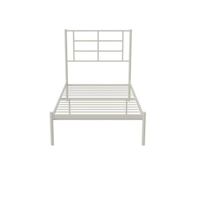 Jensen Metal Bed White, Single