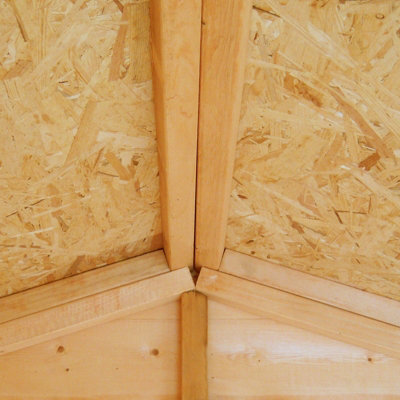 Jersey Double Doors Tongue and Groove Garden Shed Workshop Approx 7 x 13 Feet - 4