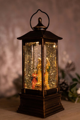 Jesus in a Manger Christmas Snow Globe - 3